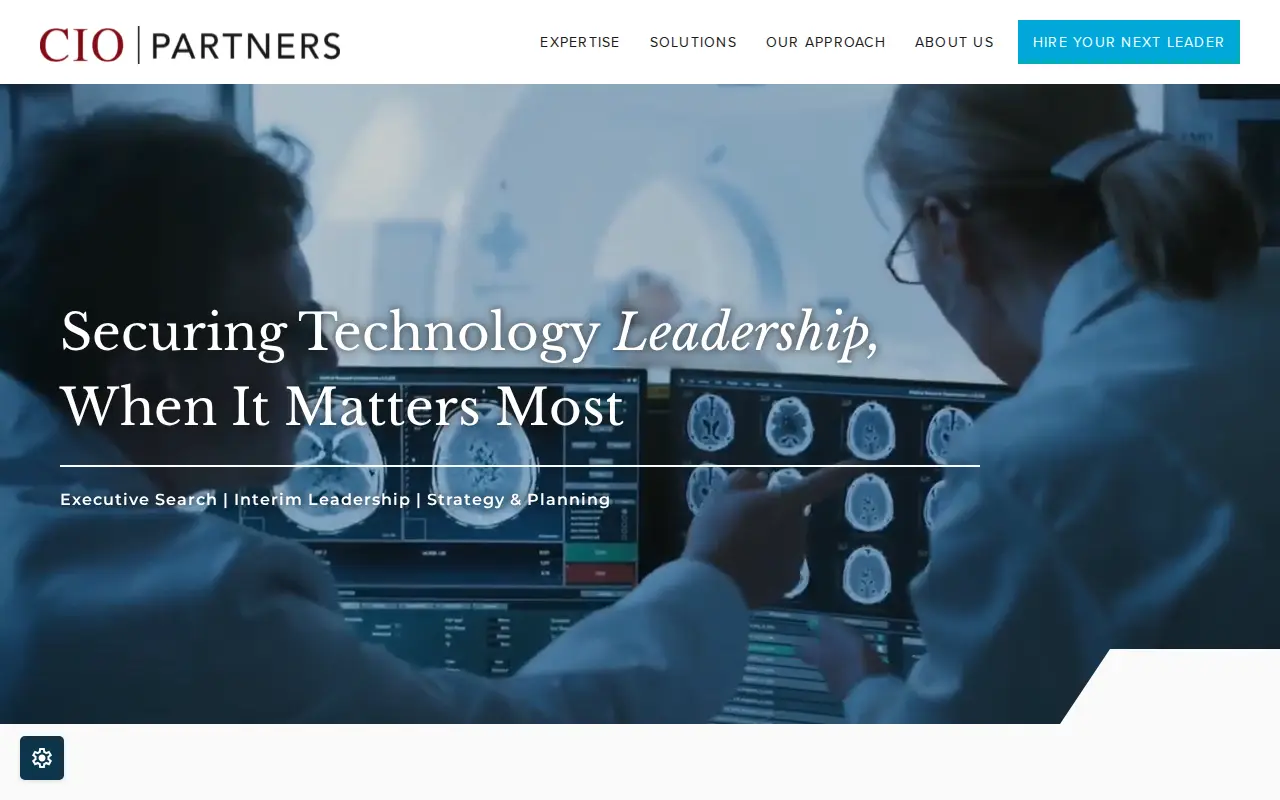 CIO Partners website homepage