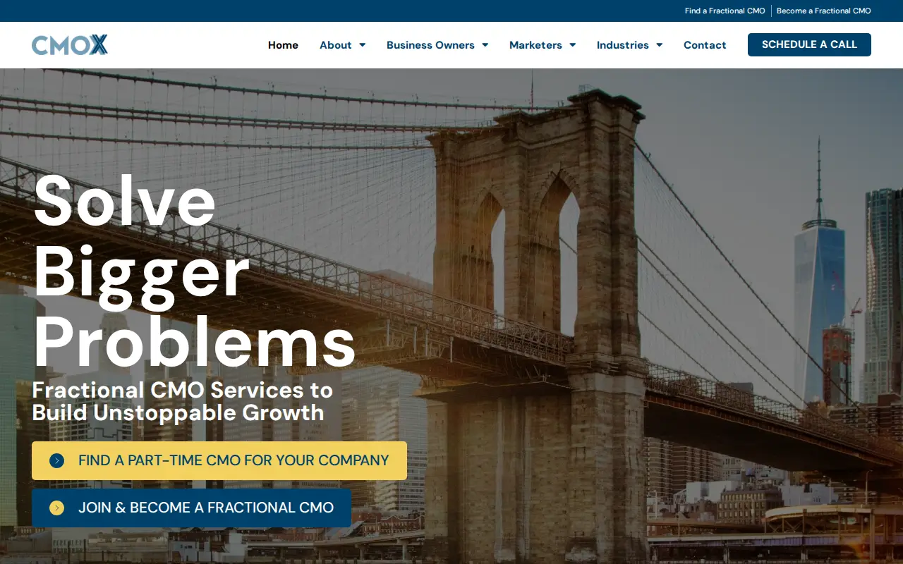 CMOx website homepage